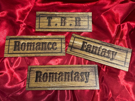 Faux Wood Bookshelf Signage